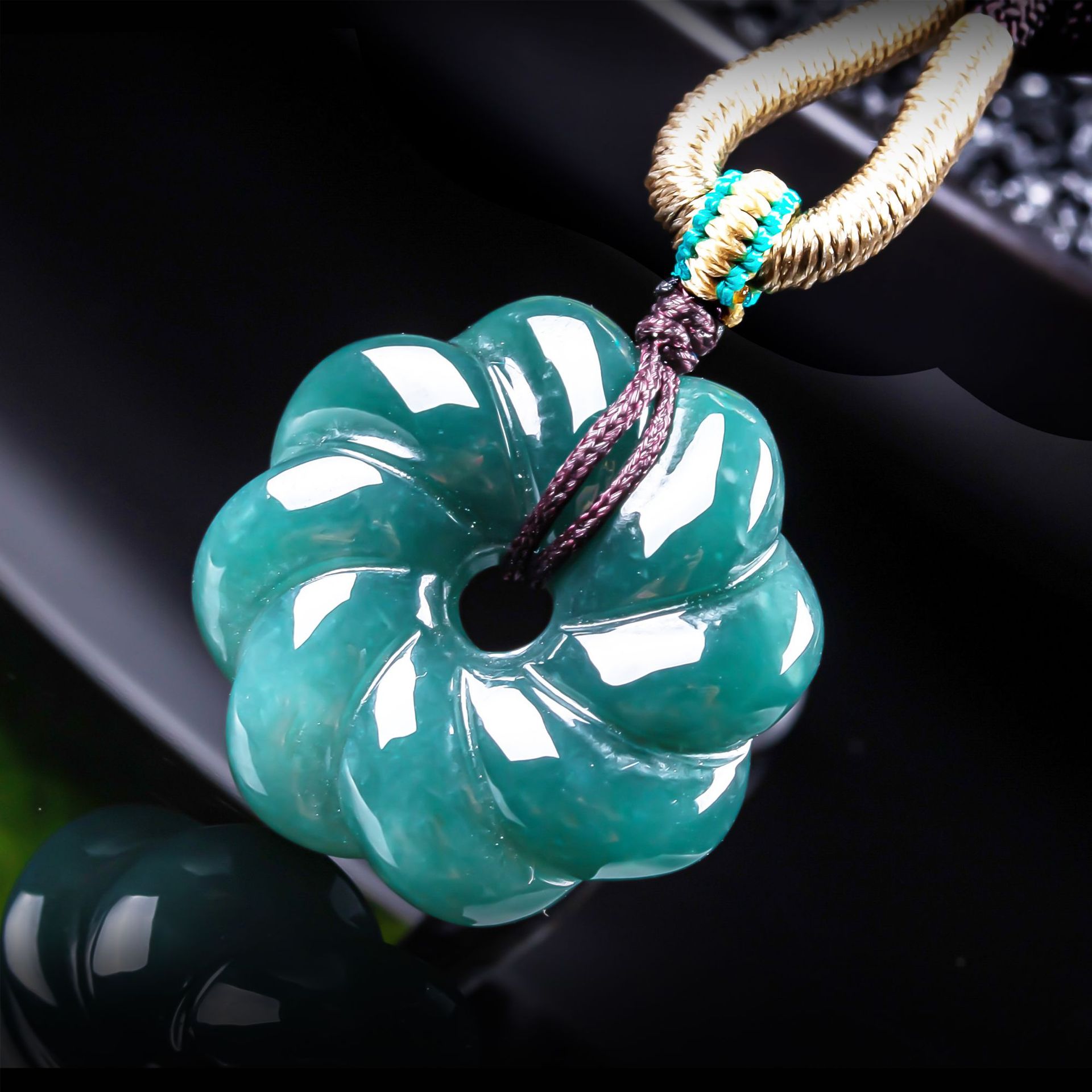 Jewelry & Watches Sp Z Oo Ul Frezerów 3 - 天然ビルマ翡翠の花ペンダントネックレスアクセサリー、宝石のお守り、ファッションジュエリー、本物の翡翠、女性への高級ギフト