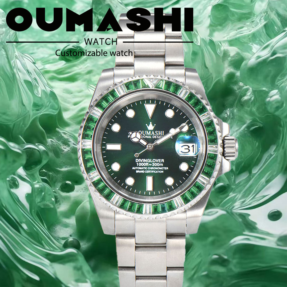 Watch Strap Replacement - 40mm 高級ダイビングメンズウォッチ NH35 ムーブメント サファイアガラス メンズウォッチ