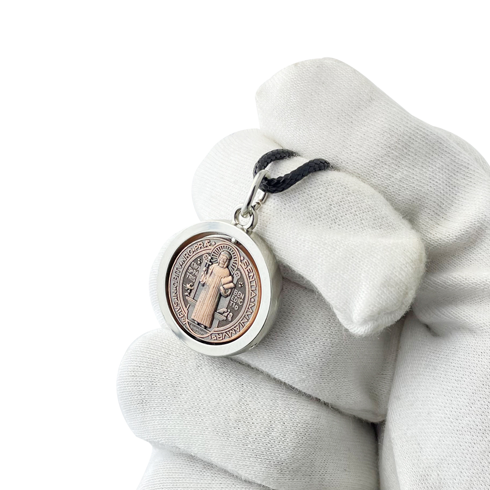 Jewelry & Watches Sp Z Oo Ul Frezerów 3 - 新しい聖ベネディクトメダルネックレス カトリック保護十字架ペンダント 男女兼用 悪魔祓い宗教ジュエリー 祝福されたお守り 聖なる贈り物