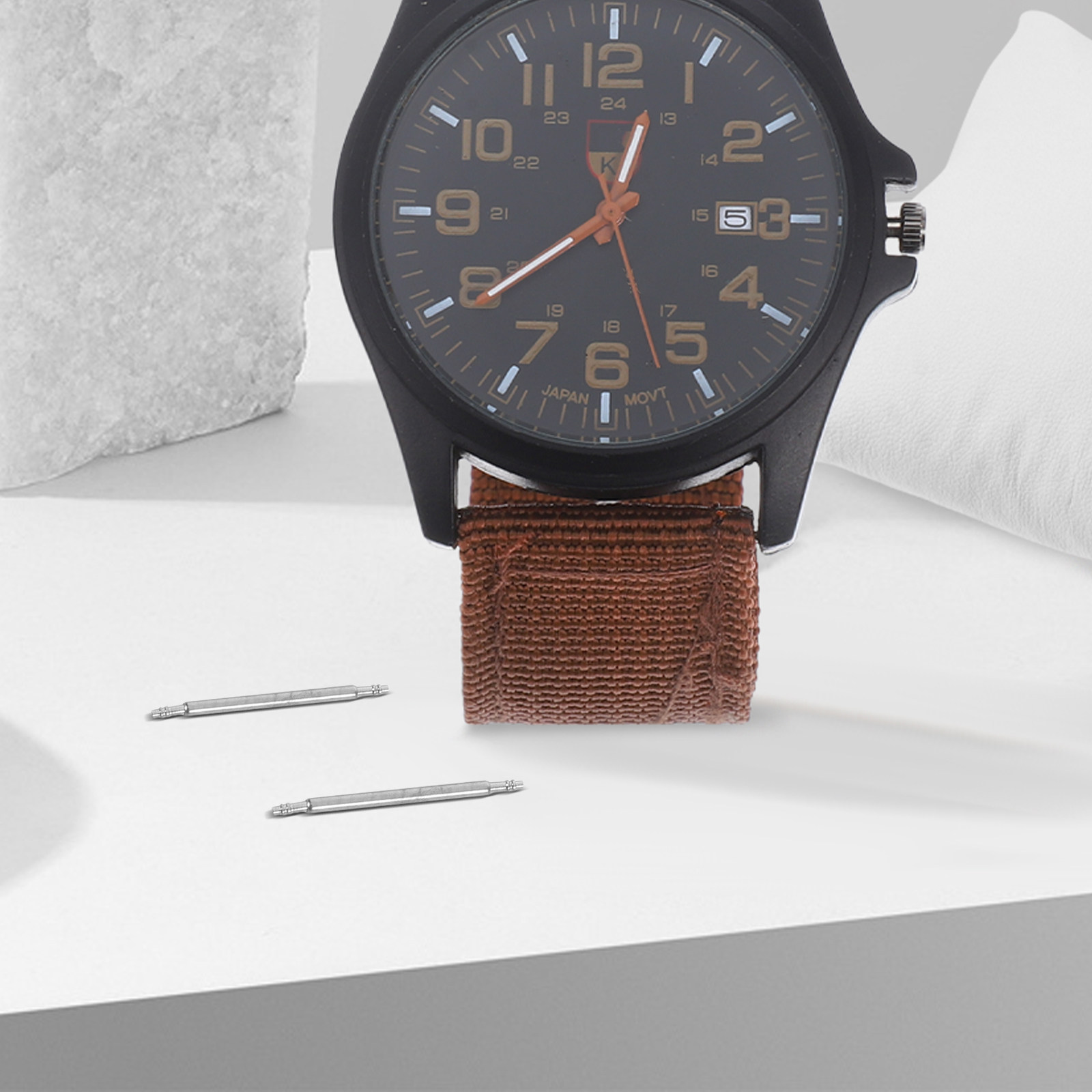 1箱入りスチール製スプリングバーピン、時計バンドアクセサリー - Watch Strap Replacement のレビューと価格