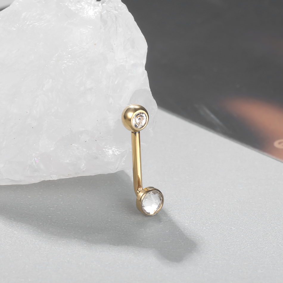 チタンへそピアス,めねじ,クリスタル,クリスティーナフード, - Christina Jewelry & Watches Marguerite Ørestik Forgyldt Sølv のレビューと価格