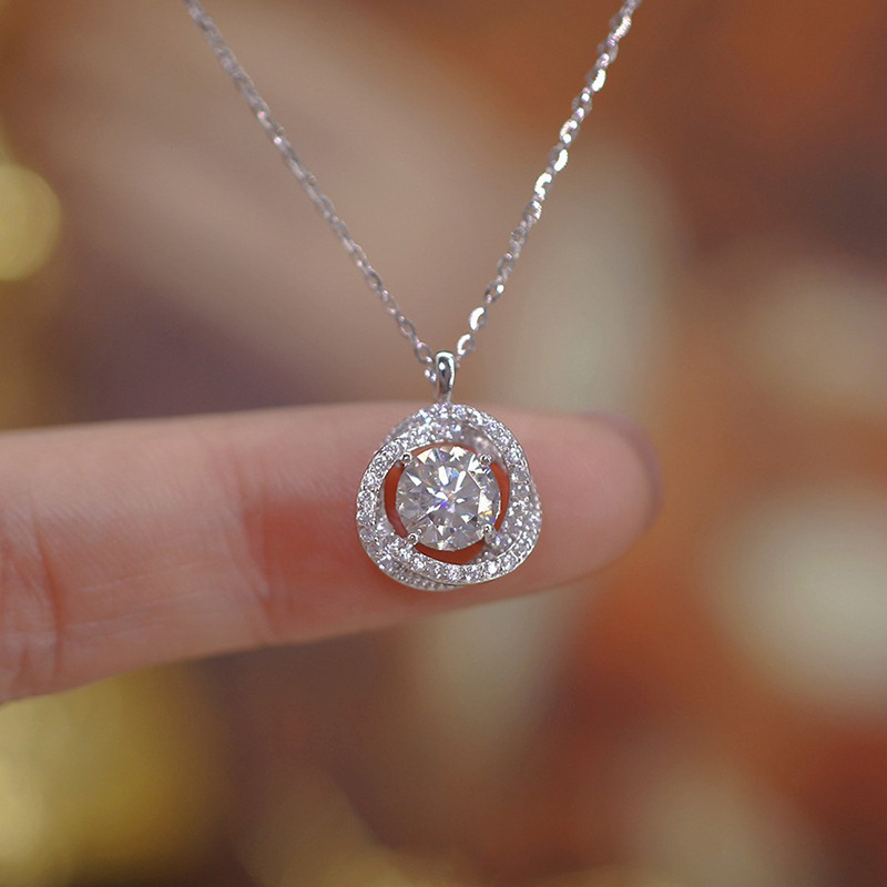 925 スターリングシルバージュエリー絶妙なクリスタルメビウ - Crystal Choker Necklace のレビューと価格