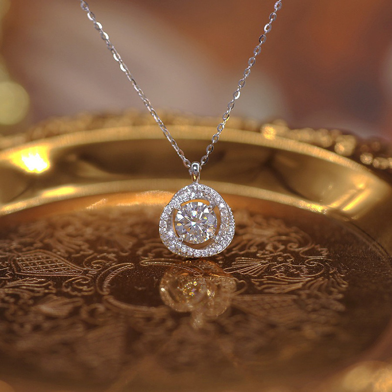 925 スターリングシルバージュエリー絶妙なクリスタルメビウ - Crystal Choker Necklace のレビューと価格