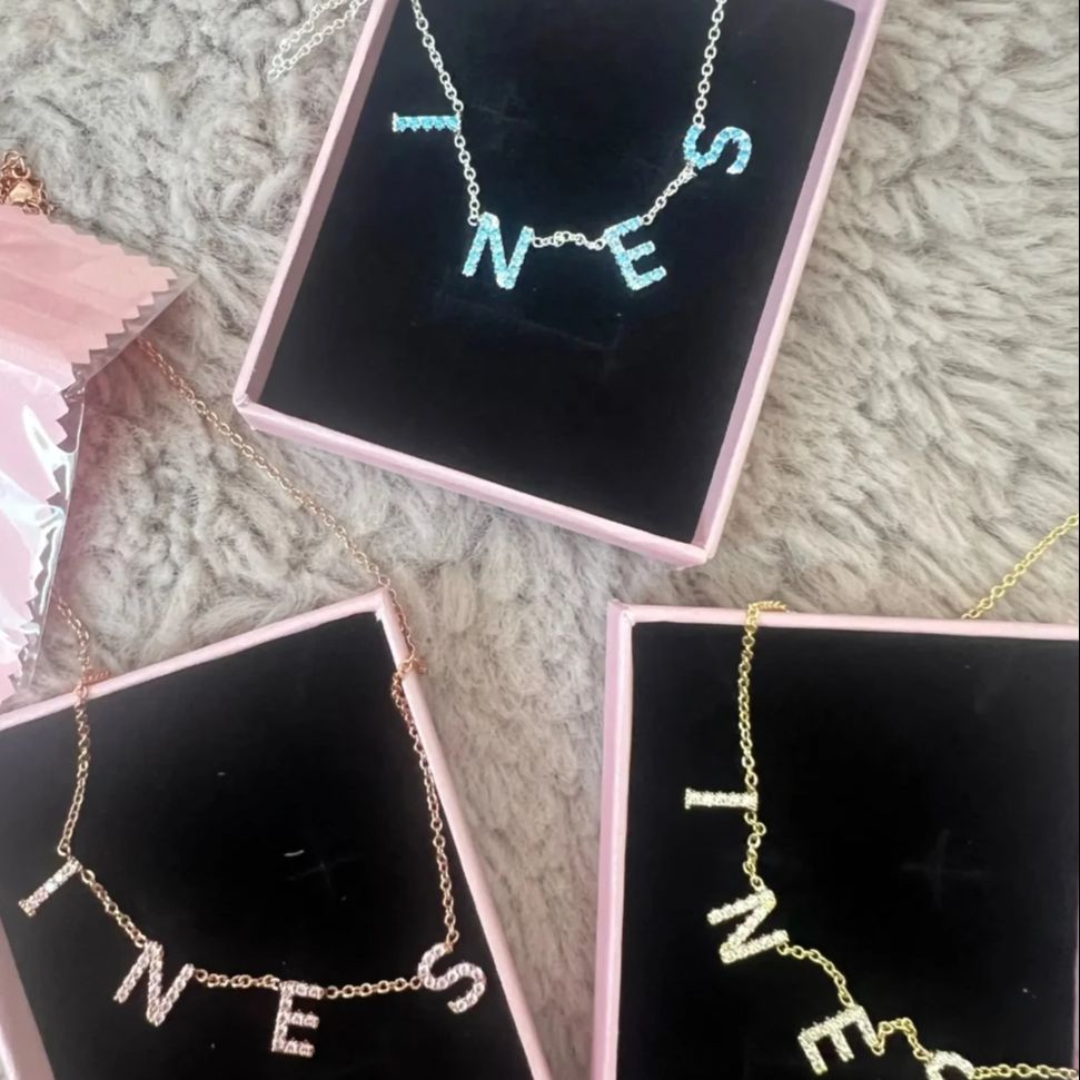 ドレミ カスタムギフトジュエリー 9mm クリスタルレターネ - Crystal Choker Necklace のレビューと価格