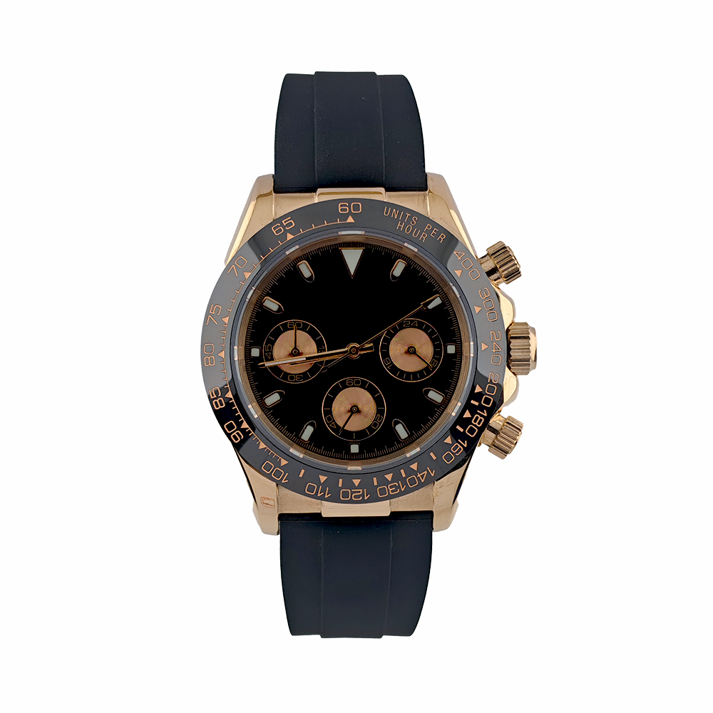 39mm VK63 メンズローズゴールド腕時計、パーソナライ - Rose Gold Bracelet のレビューと価格