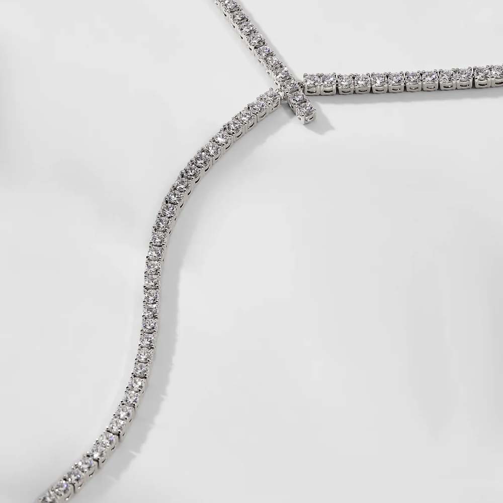 Stonenfans-女性のためのラリアットリンクチェーンネ - Crystal Choker Necklace のレビューと価格