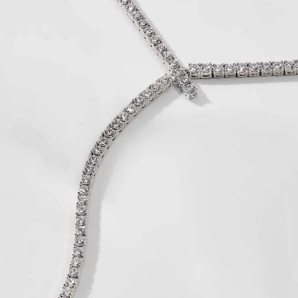 Stonenfans-女性のためのラリアットリンクチェーンネ - Crystal Choker Necklace のレビューと価格