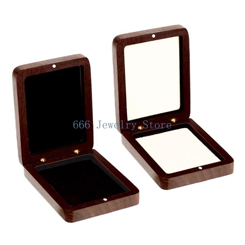 F2TD 木製バッジホルダー木製メダル保管容器記念コインオー - Collectors Coins Jewelry & Watches Of Smithtown のレビューと価格