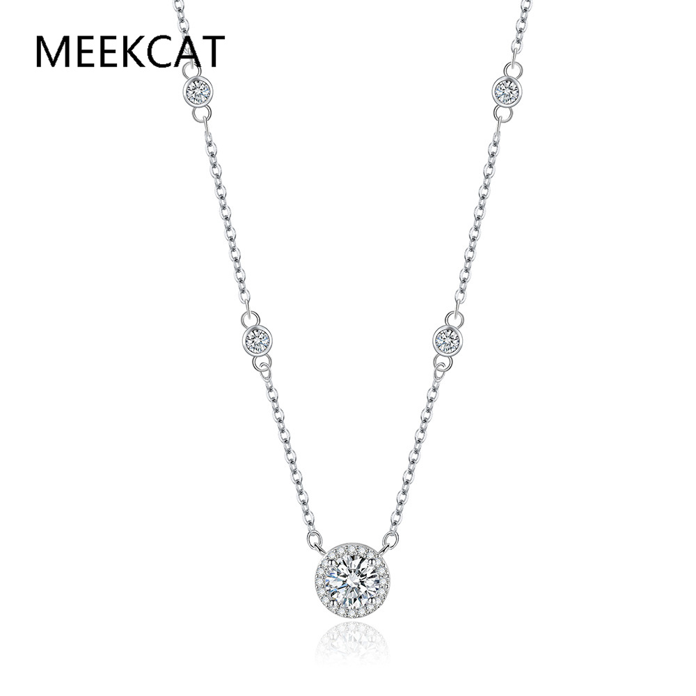 1/2/3CT モアッサナイトネックレス女性用 925 スタ - Crystal Choker Necklace のレビューと価格