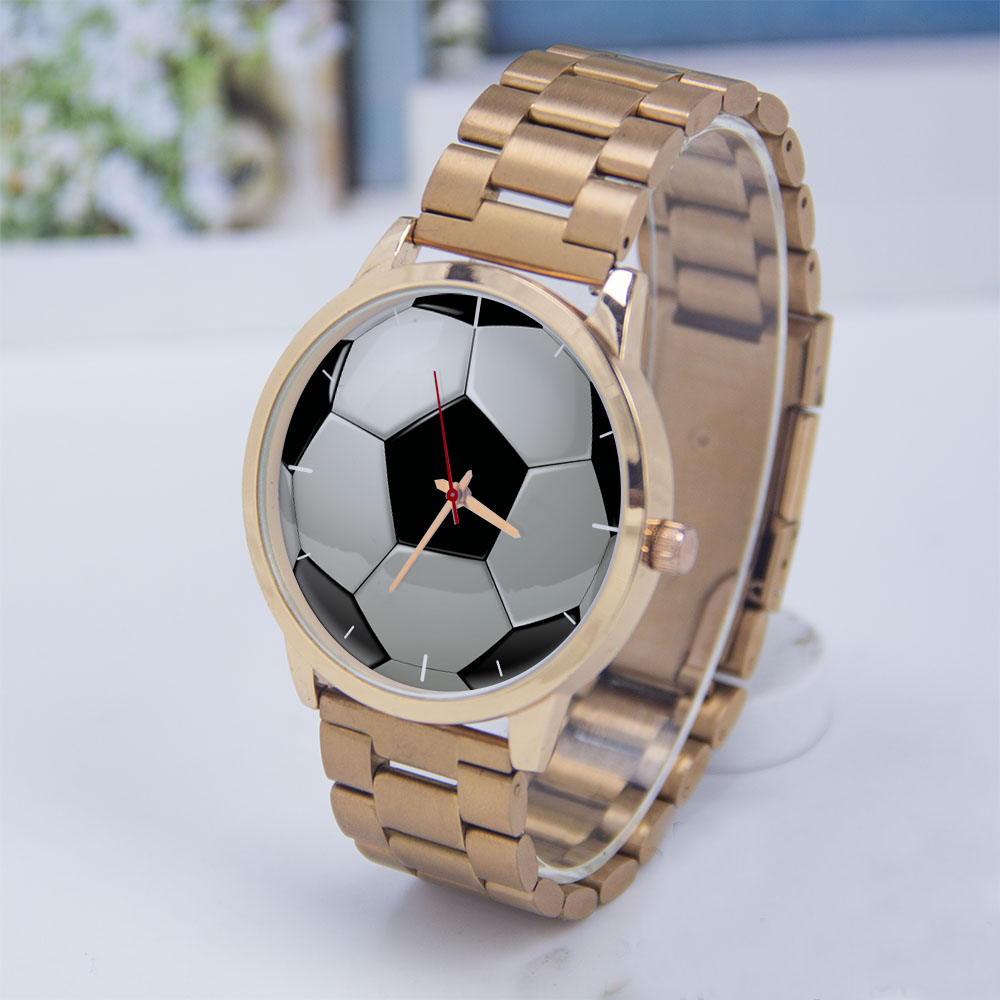 サッカー フットボール デザイン ファン シルバー メンズ腕 - Rose Gold Bracelet のレビューと価格