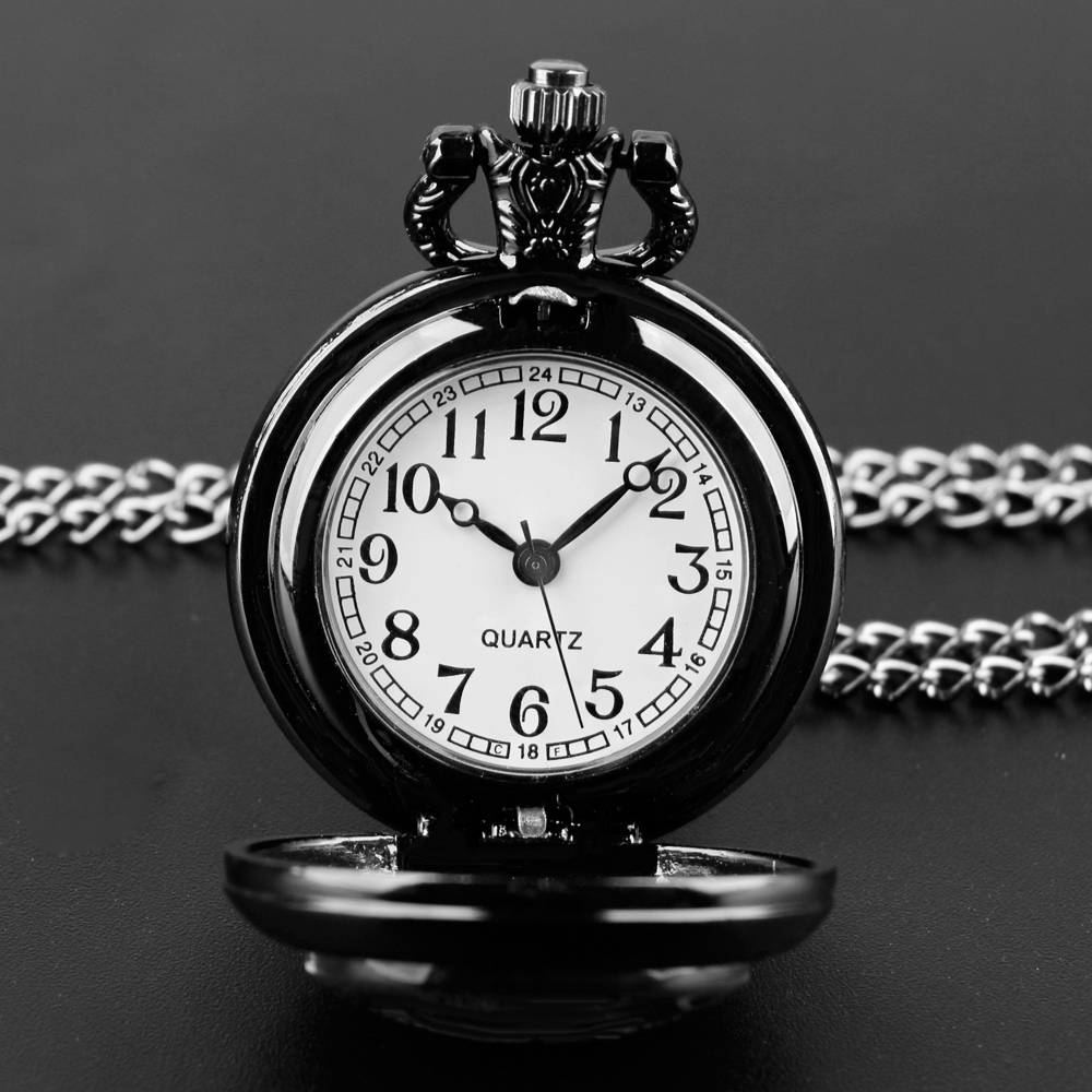 かわいい漫画猫デザインクォーツ懐中時計女性男性子供ポケット  - Jewelry Watches For Kids のレビューと価格