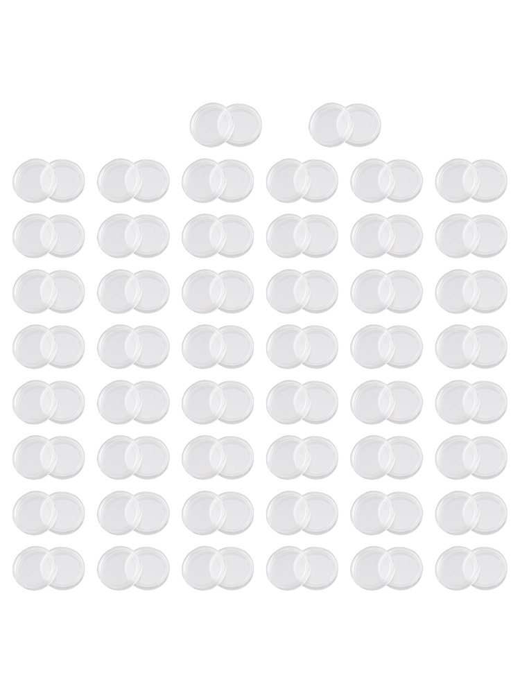 100個 23mm クリアラウンドプラスチックコインカプセル - Collectors Coins Jewelry & Watches Of Smithtown のレビューと価格