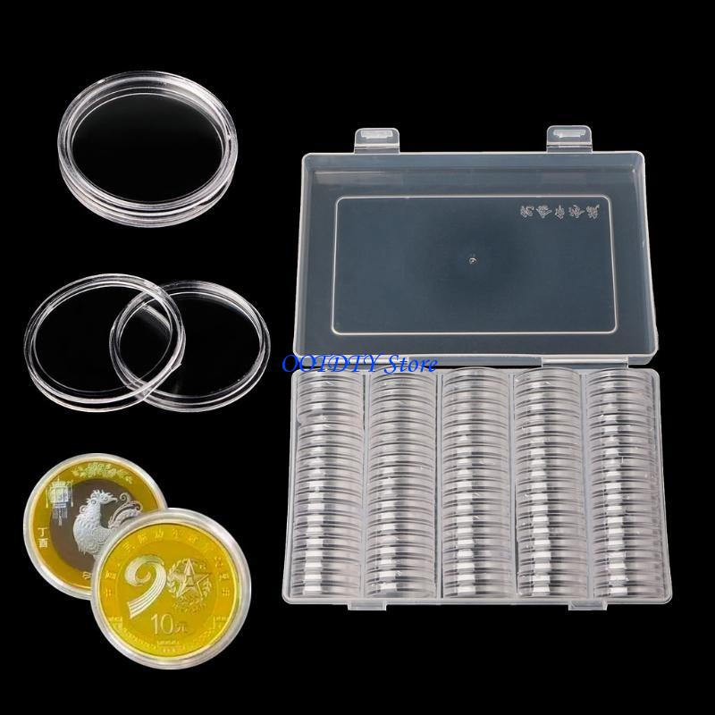 367A ラウンドコイン収納ボックス 100 個コインコレク - Collectors Coins Jewelry & Watches Of Smithtown のレビューと価格