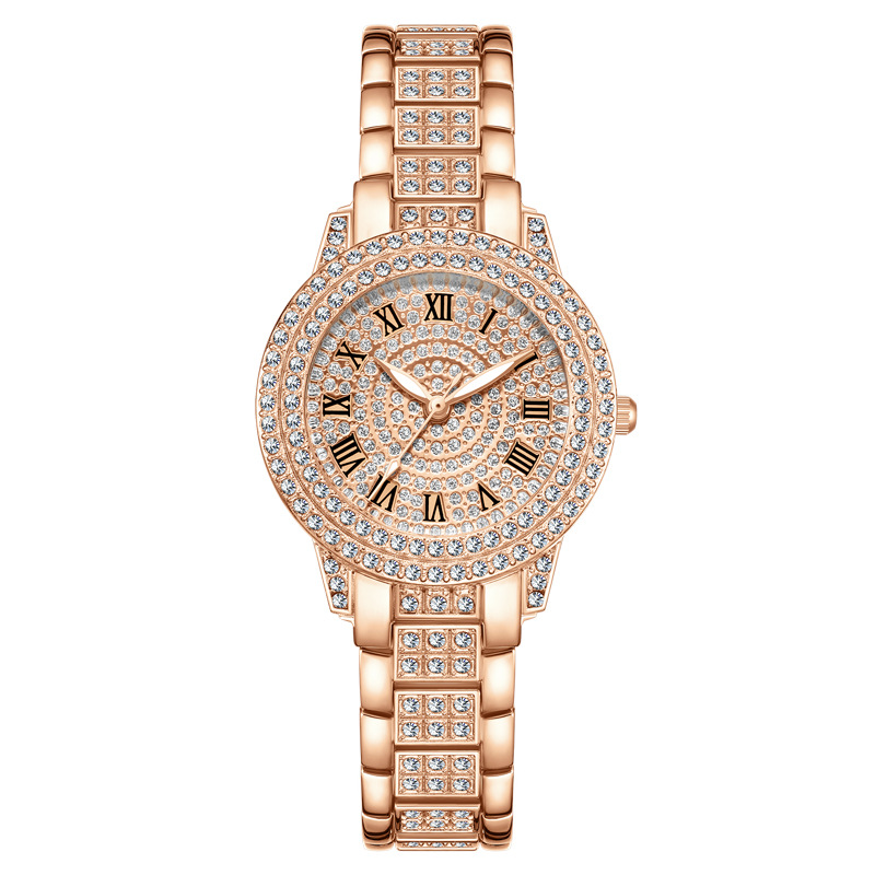 ダイヤモンドローマパターン女性クォーツ時計ジュエリートレンデ - Jewelry Watches For Kids のレビューと価格
