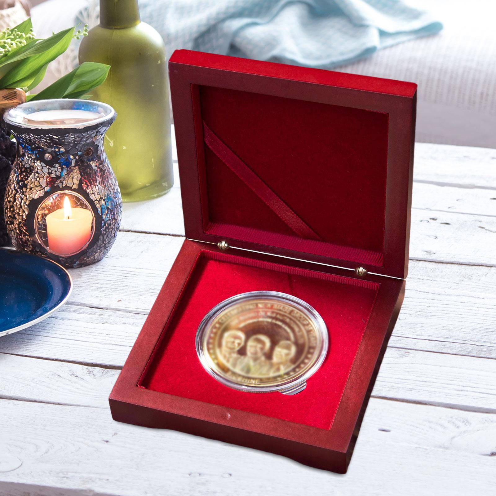メダルプレゼンテーションボックスコインホルダー木製コイン収納 - Collectors Coins Jewelry & Watches Of Smithtown のレビューと価格