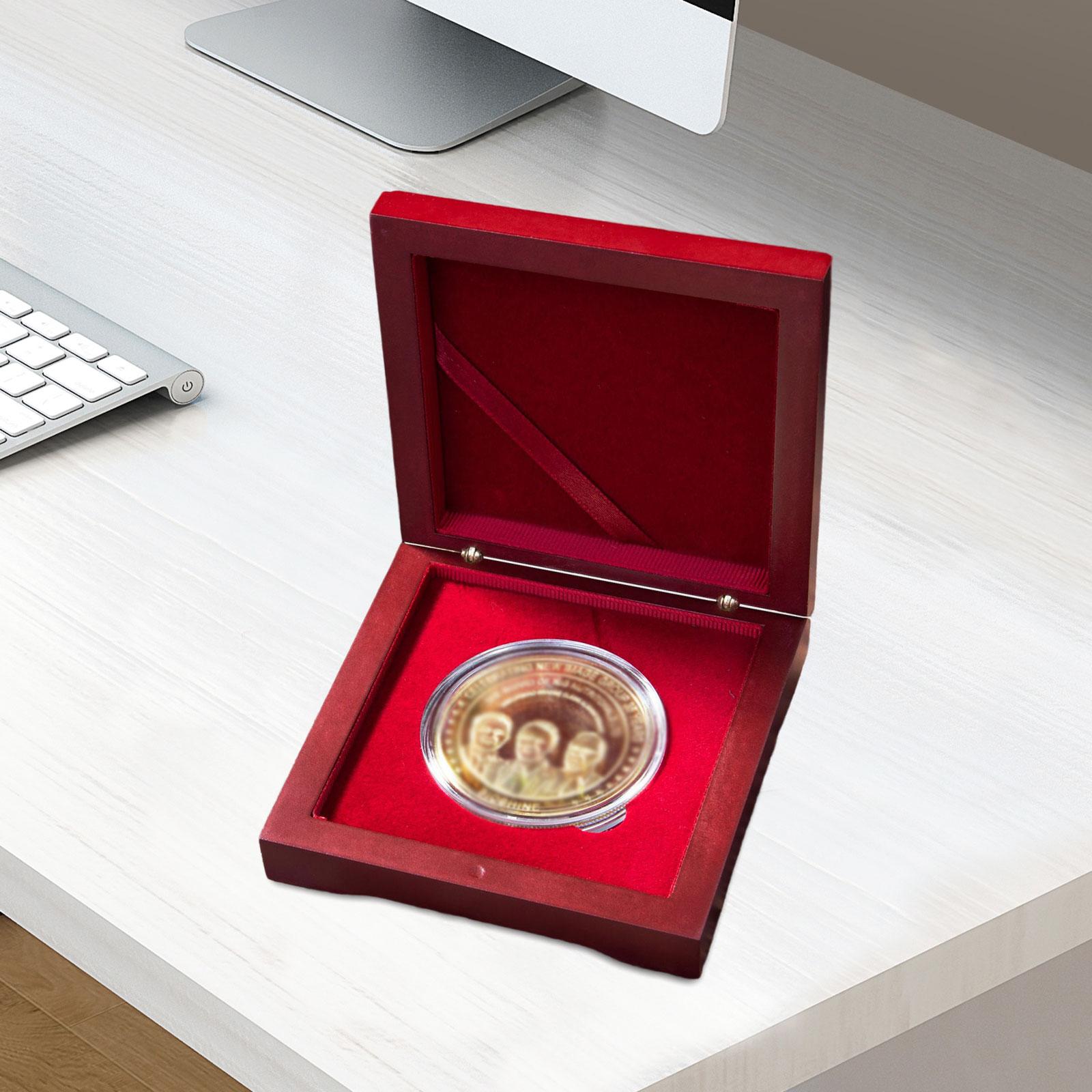 メダルプレゼンテーションボックスコインホルダー木製コイン収納 - Collectors Coins Jewelry & Watches Of Smithtown のレビューと価格