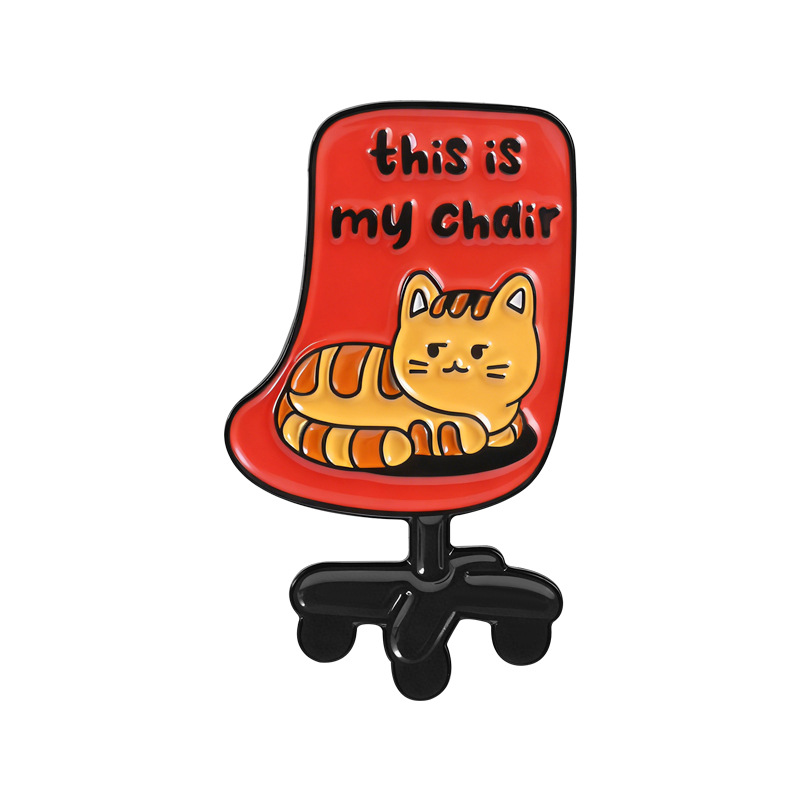 これは私の椅子です 猫ファンクラブ エナメルピンバッジ 遊び - Jewelry Watches For Kids のレビューと価格