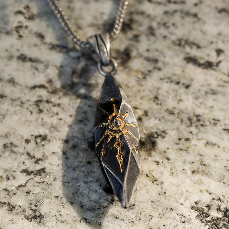 ヴィンテージステンレス鋼ウィッシングストーンネックレス男性ユ - Mens Dog Tag Necklace のレビューと価格