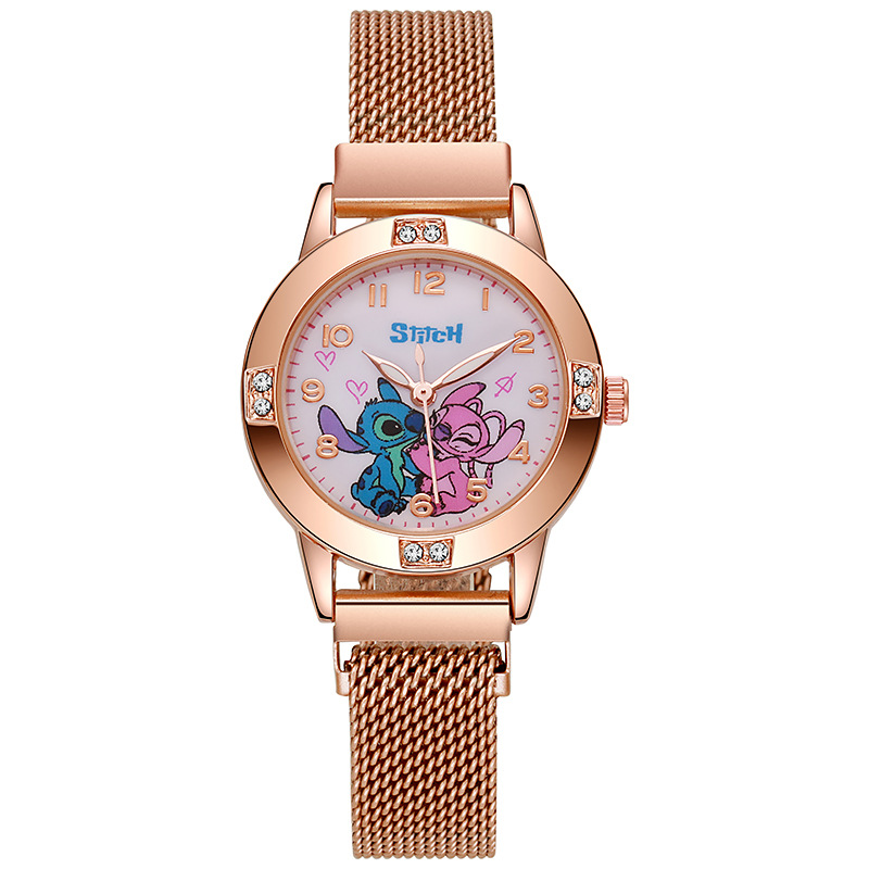 漫画ダイヤモンドステッチ腕時計女の子女性かわいいハローキティ - Jewelry Watches For Kids のレビューと価格
