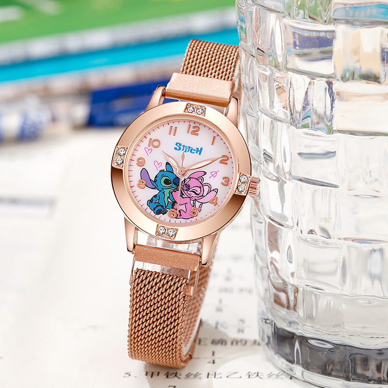 漫画ダイヤモンドステッチ腕時計女の子女性かわいいハローキティ - Jewelry Watches For Kids のレビューと価格