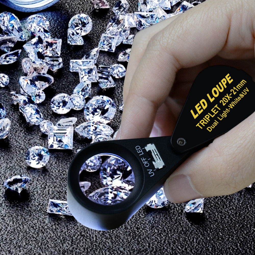 20倍ジュエリールーペ 21mm デュアルライト ホワイトと - Collectors Coins Jewelry & Watches Of Smithtown のレビューと価格