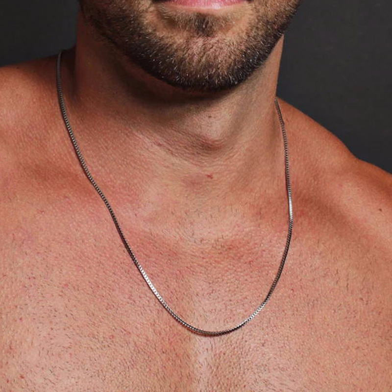 1/2/3MM 薄型チェーンネックレス メンズ レディース  - Mens Dog Tag Necklace のレビューと価格