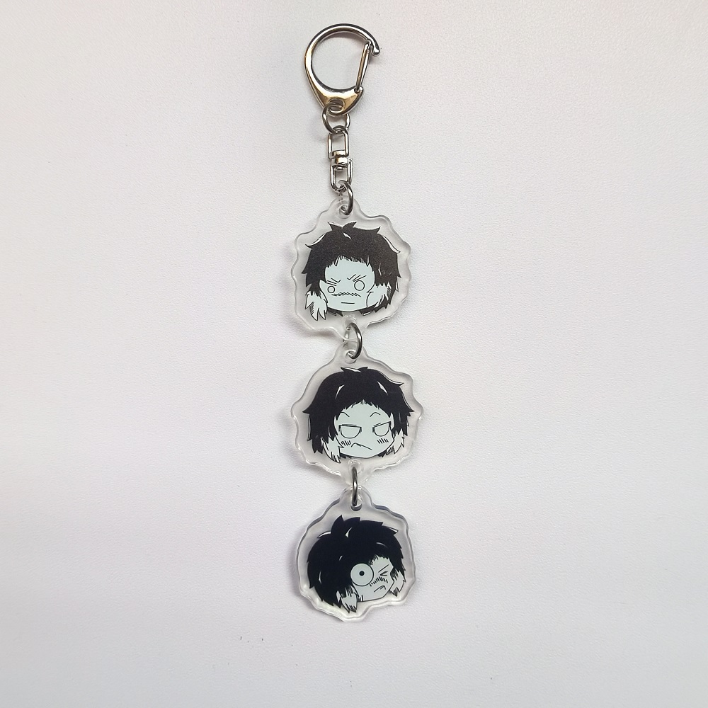 アニメキーホルダートレイ犬アクリル寿司中島太宰花キーチェーン - Mens Dog Tag Necklace のレビューと価格