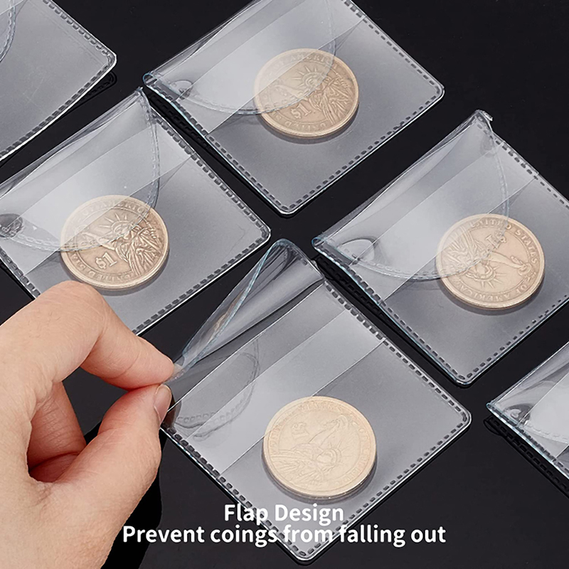 透明なプラスチックコインコレクター、プロテクターポケット、シ - Collectors Coins Jewelry & Watches Of Smithtown のレビューと価格