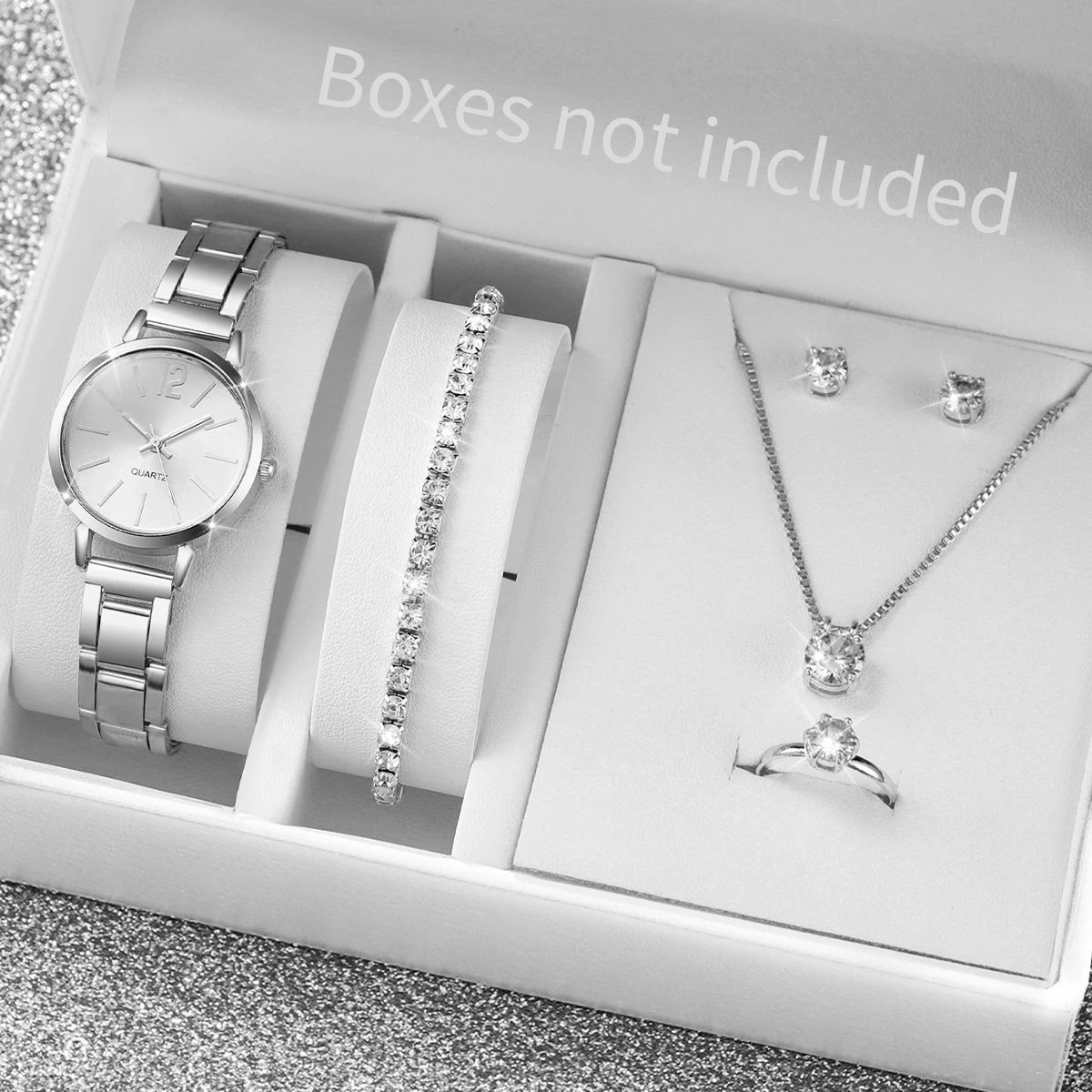 5/6 個ファッション女性用腕時計ジュエリーセット高級アナロ - Jewelry Watches For Kids のレビューと価格