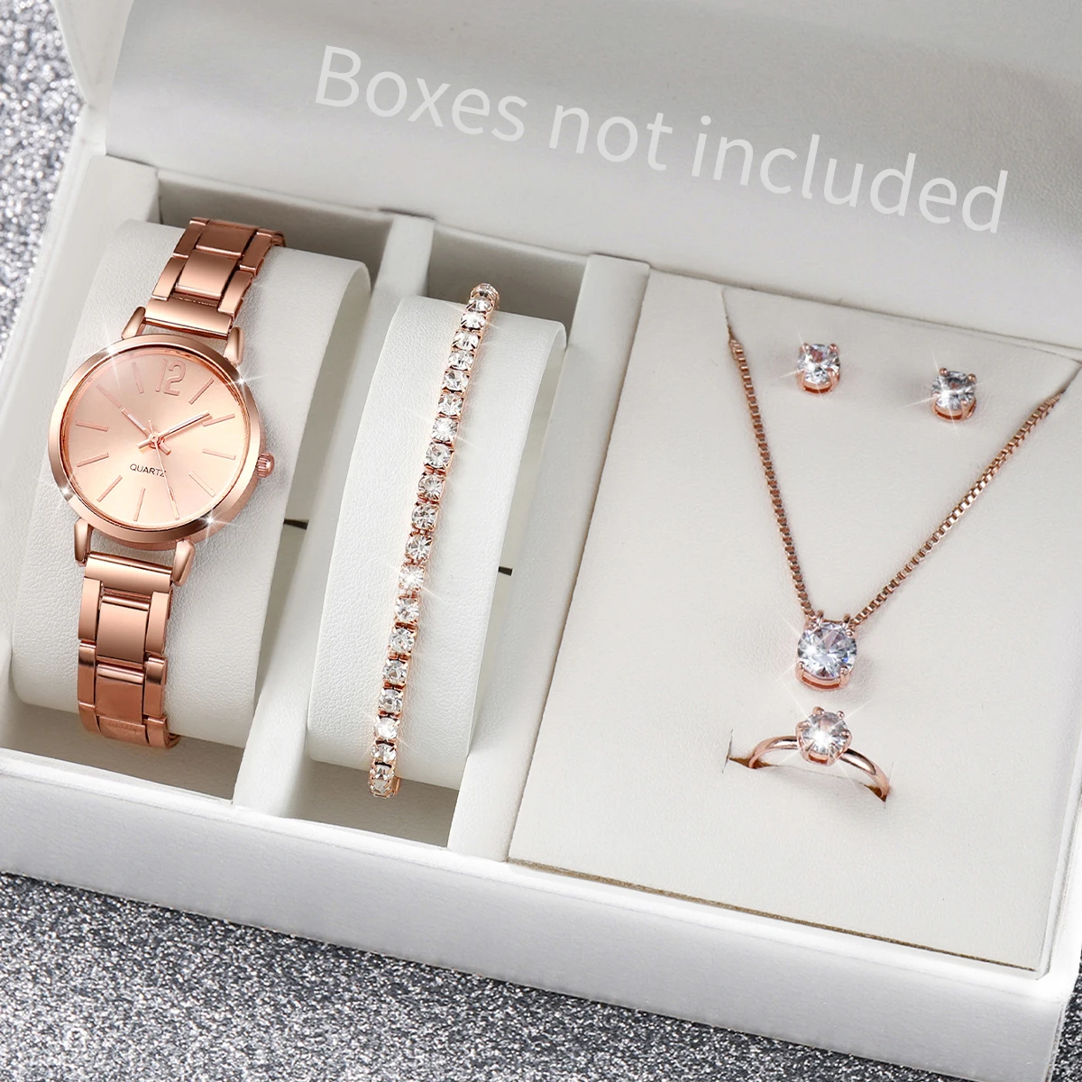5/6 個ファッション女性用腕時計ジュエリーセット高級アナロ - Jewelry Watches For Kids のレビューと価格