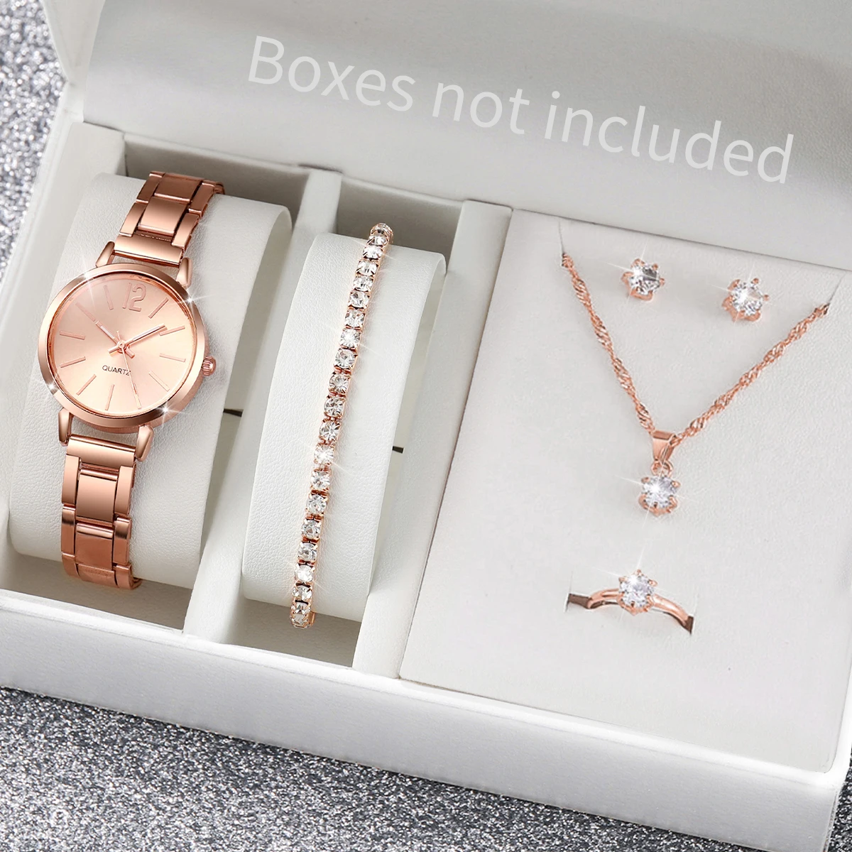 5/6 個ファッション女性用腕時計ジュエリーセット高級アナロ - Jewelry Watches For Kids のレビューと価格